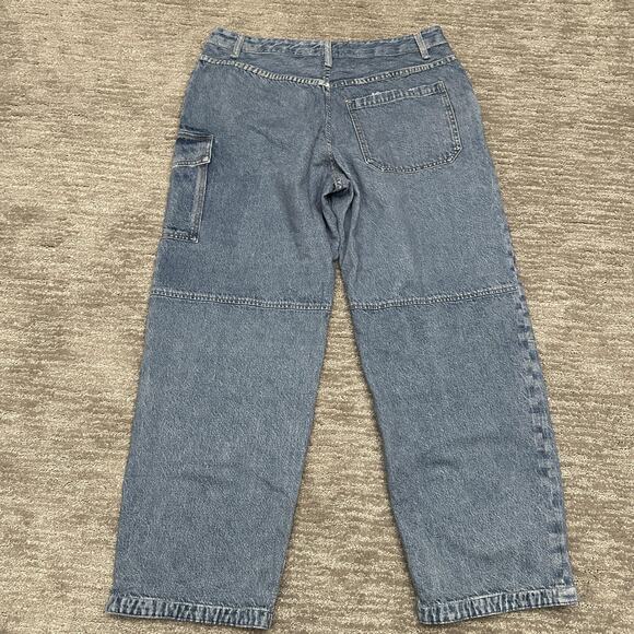 Rag & Bone Jeans Womens 31 Blue Denim Miramar Nora Cargo Carpenter - Picture 4 of 14